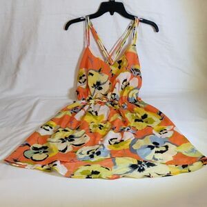 BeBop Floral Print Hi-Low Lined‎ Dress